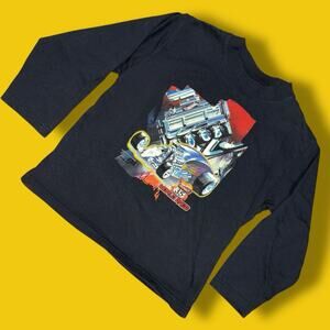 Vtg Hot Wheels Y2K Youth Kids Graphic Long Sleeve T-shirt 6x